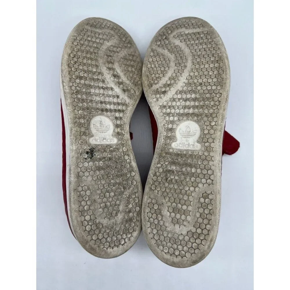 Adidas Stan Smith Men Red Snakeskin Print Leather Sneakers Size 11